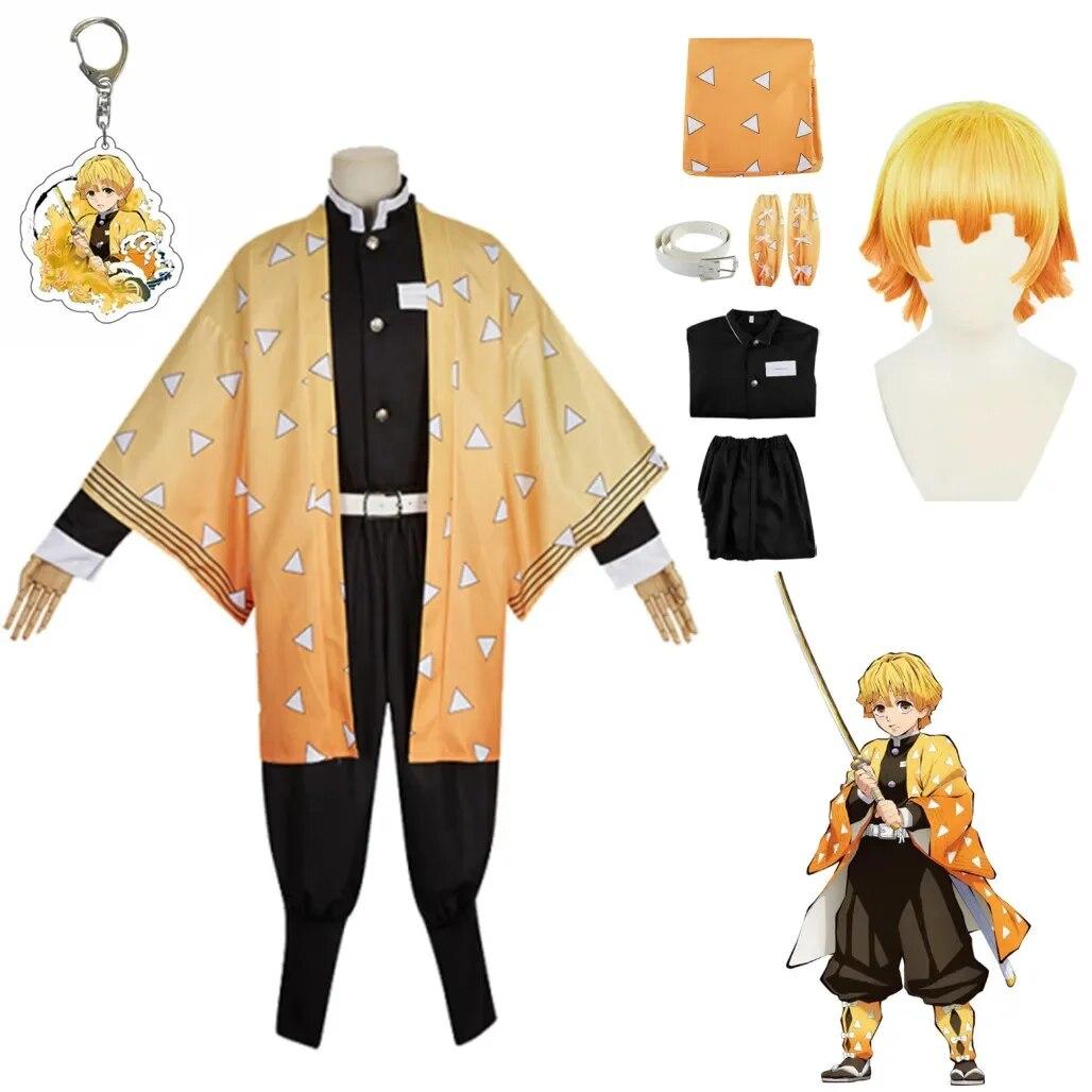 Demon Slayer Agatsuma Zenitsu Cosplay Costume Аніме Kimetsu No Yaiba Zenitsu Wig Adult Kids Kimono Uniform Halloween Costume XXXL-(Costume+Wig)
Demon Slayer Agatsuma Zenitsu Cosplay Costume Аніме Kimetsu No Yaiba Zenitsu Wig Adult Kids Kimono Uniform Halloween Costume XXXL-(Costume+Wig)