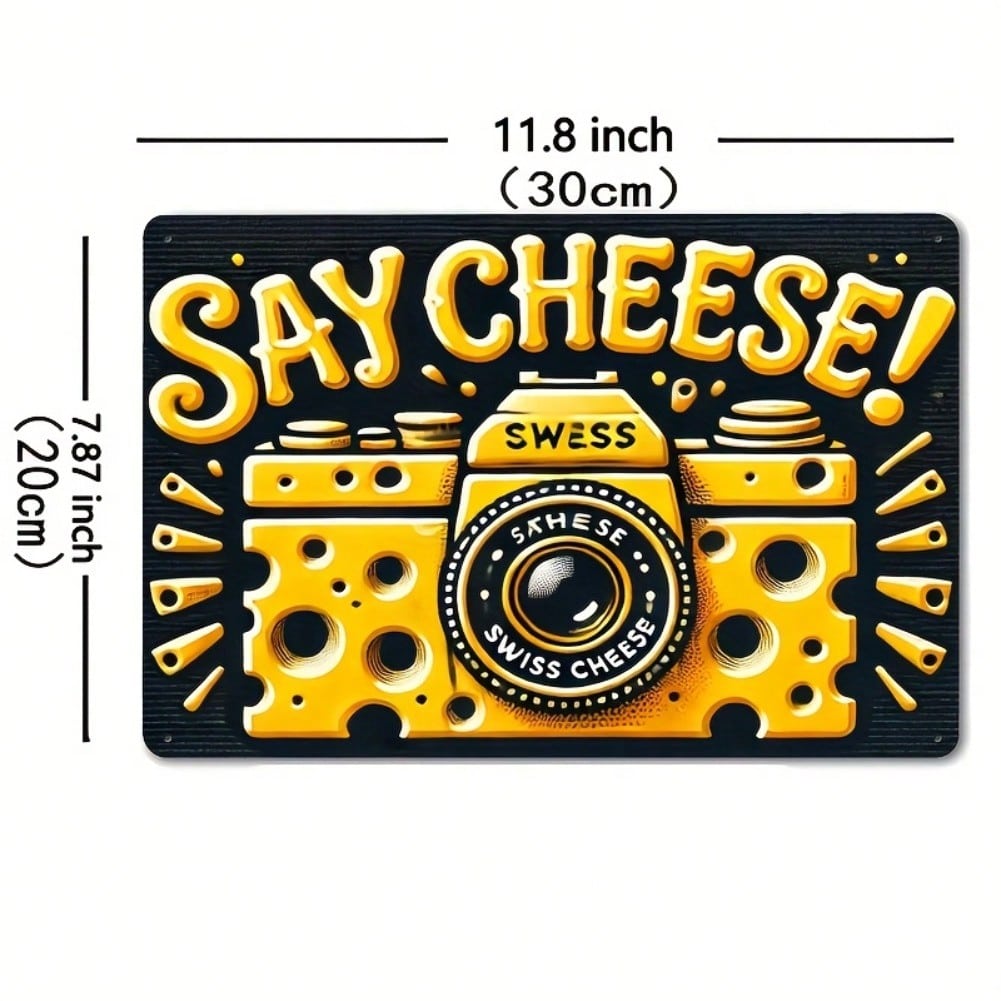 Swiss Cheese Metal Wall Art Vintage Kitchen Decor Say Cheese Sign Rustic Cafe Hanging 20x30 разноцветный
Swiss Cheese Metal Wall Art Vintage Kitchen Decor Say Cheese Sign Rustic Cafe Hanging 20x30 разноцветный