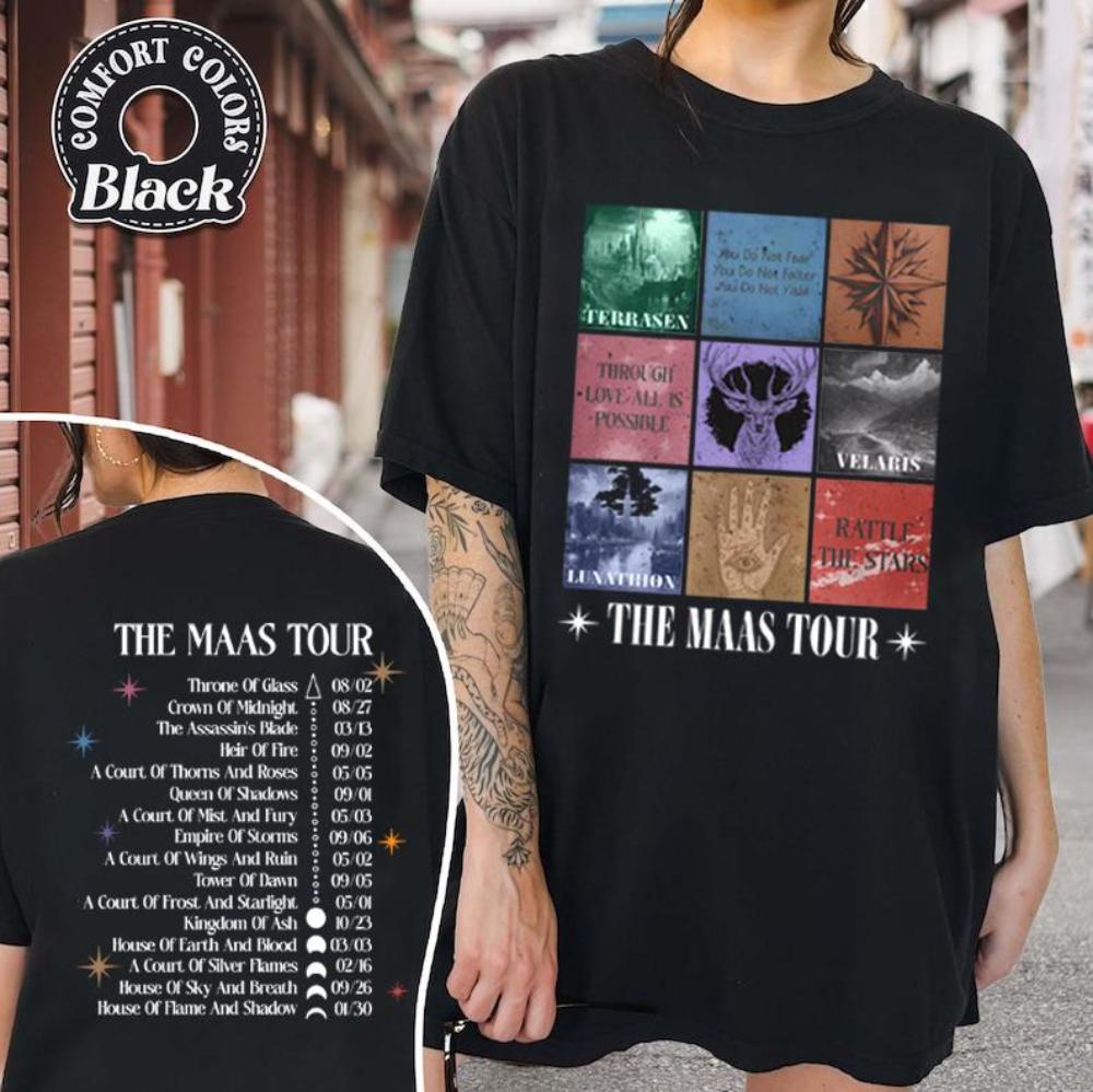 The Eras Maas Tour LICENSED Sarah J Maas Merch Acotar Book T Shirt Swag Velaris Sarah J Maas Throne of Glass Acotar T Shirt 4XL
The Eras Maas Tour LICENSED Sarah J Maas Merch Acotar Book T Shirt Swag Velaris Sarah J Maas Throne of Glass Acotar T Shirt 4XL