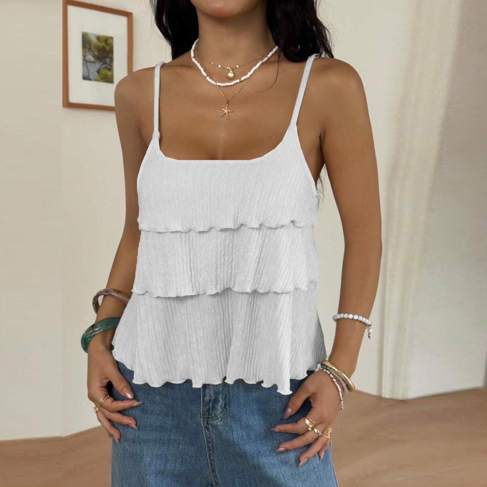 Women s Holiday Casual Multi-Layer Cake Design Sleeveless Vest XL білий
Women s Holiday Casual Multi-Layer Cake Design Sleeveless Vest XL білий