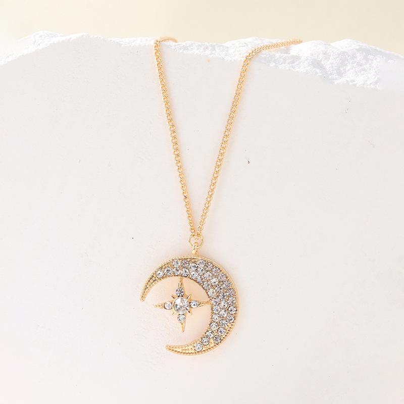 2024 Trendy Full Diamond Star & Moon Pendant Necklace: Elegant and Versatile for Any Occasion
2024 Trendy Full Diamond Star & Moon Pendant Necklace: Elegant and Versatile for Any Occasion