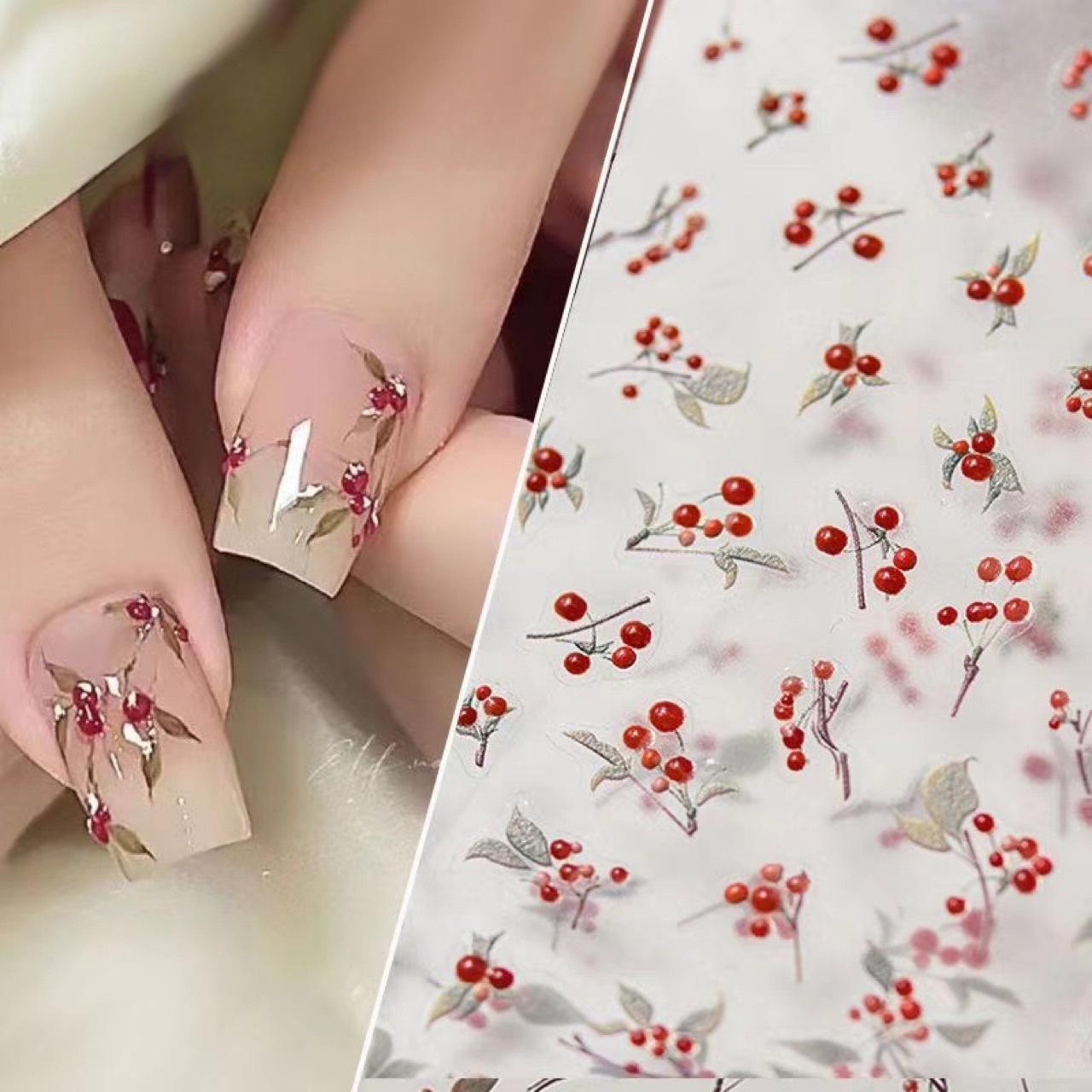 New Chinese Style Acacia Red Bean Cherry Nail Art Sticker New Watercolor National Trend Three-dimensional Relief Nail Applique Decoration Decoration T209-Acacia red beans
New Chinese Style Acacia Red Bean Cherry Nail Art Sticker New Watercolor National Trend Three-dimensional Relief Nail Applique Decoration Decoration T209-Acacia red beans