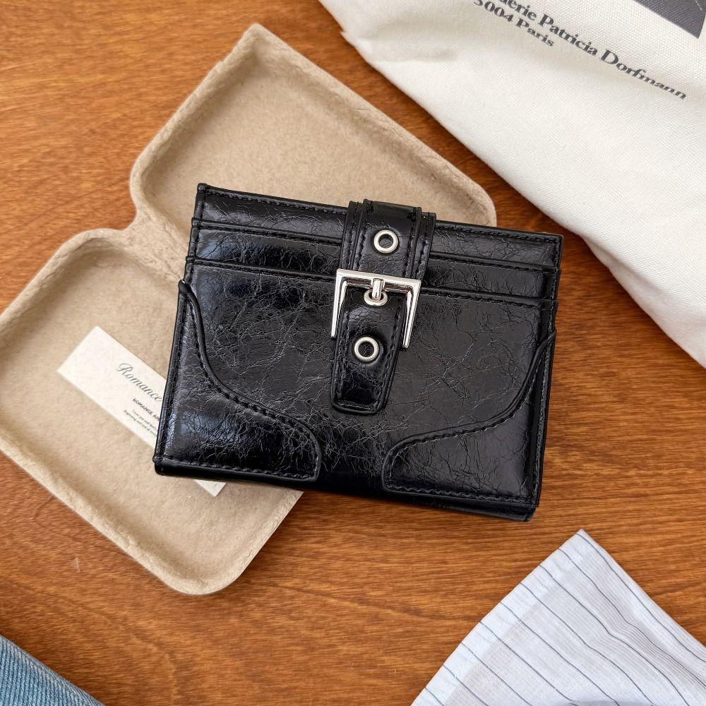 Ultra Thin Women Short Wallet Korean Style PU Leather Card Holder Fashion Design Card Bag Travel чорний
Ultra Thin Women Short Wallet Korean Style PU Leather Card Holder Fashion Design Card Bag Travel чорний