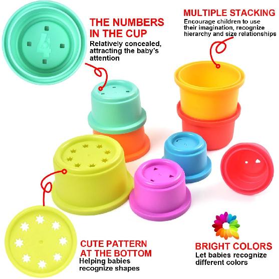 Baby Stacking Nesting Cups Toys, Baby Toys 6 to 12 Months, Montessori Toys for Toddler Gifts 1 Year Old (617-97)
Baby Stacking Nesting Cups Toys, Baby Toys 6 to 12 Months, Montessori Toys for Toddler Gifts 1 Year Old (617-97)