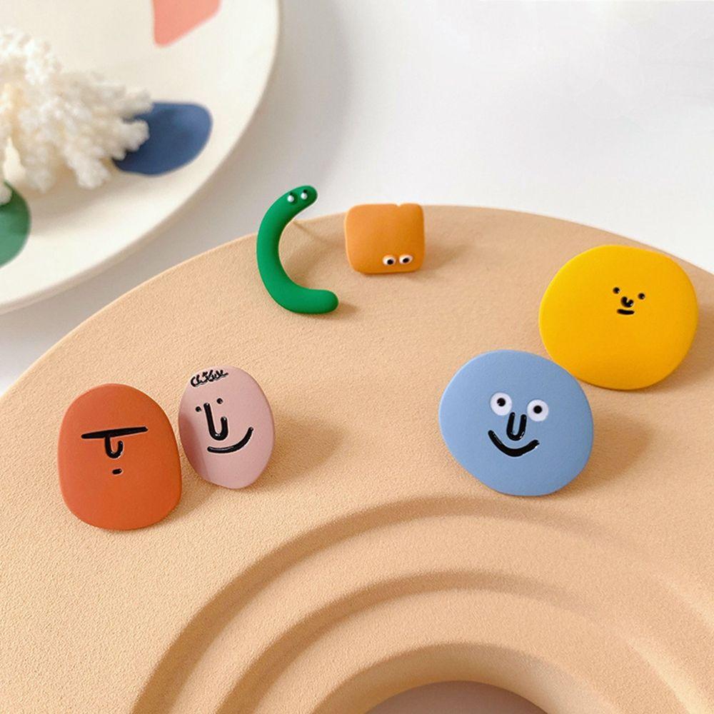 Party Irregular Women Stud Earrings Colorful Paint Jewelry Round Earrings зелёный/жёлтый
Party Irregular Women Stud Earrings Colorful Paint Jewelry Round Earrings зелёный/жёлтый