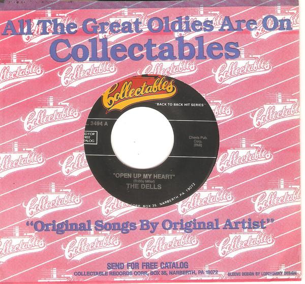 7inch Record DELLS - Open Up My Heart / Love Is So Simpl COL3494 Collectables, B 1988 US Soul/Funk Used
7inch Record DELLS - Open Up My Heart / Love Is So Simpl COL3494 Collectables, B 1988 US Soul/Funk Used