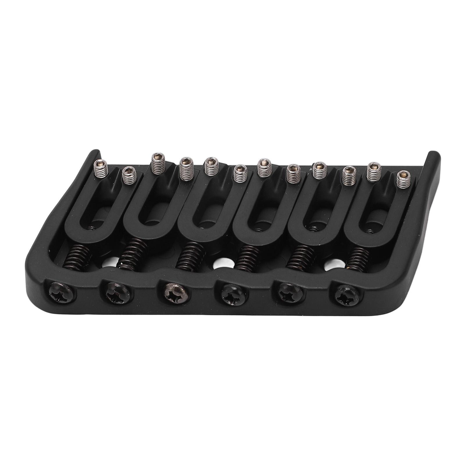 Guitar Bridge 6 String Metal 10.8mm String Distance Delicate Guitar Bridge Black
Guitar Bridge 6 String Metal 10.8mm String Distance Delicate Guitar Bridge Black