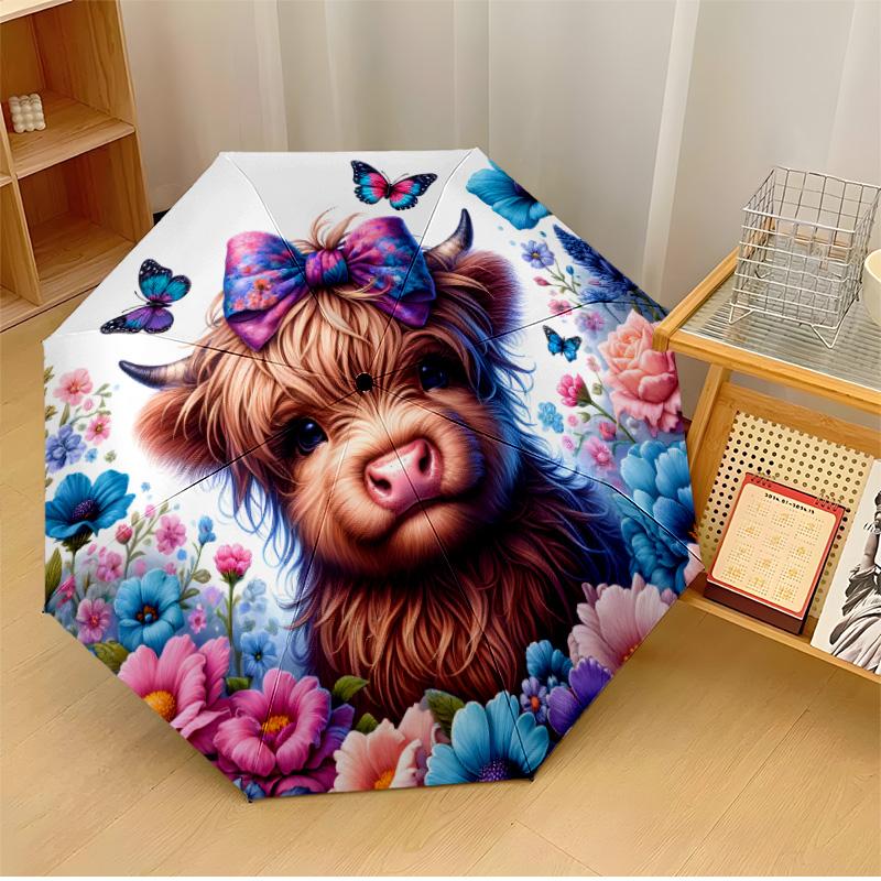 highland cow 3 Printed umbrella windproof folding umbrella portable sun and rain umbrella suitable for gifting
highland cow 3 Printed umbrella windproof folding umbrella portable sun and rain umbrella suitable for gifting