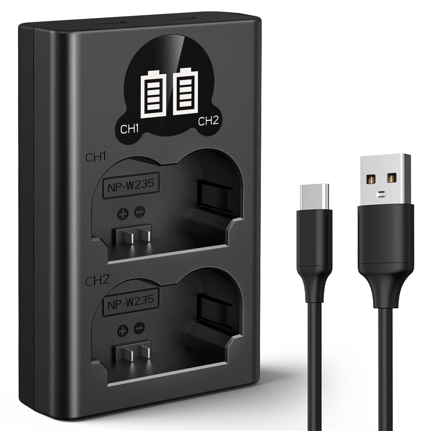 CONCEPT Camera Charger with Battery Level Display for Fujifilm GFX GFX 50S and USB to Fujifilm K&F NP-W235 X-T5, X-T4, 100S, X-H2S, II, VG-XT4
CONCEPT Camera Charger with Battery Level Display for Fujifilm GFX GFX 50S and USB to Fujifilm K&F NP-W235 X-T5, X-T4, 100S, X-H2S, II, VG-XT4