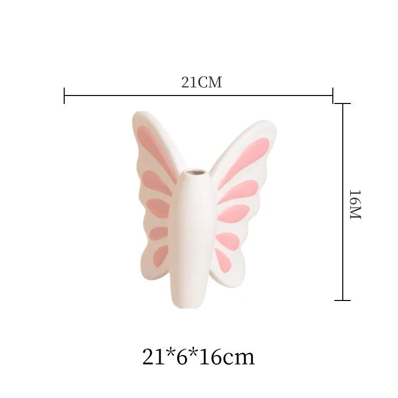 Lovely Pink Butterfly Ceramic Vase Table Decoration Artificial Flower Flowers Arrangement Bowknot Vases Room Aesthetic Decor
Lovely Pink Butterfly Ceramic Vase Table Decoration Artificial Flower Flowers Arrangement Bowknot Vases Room Aesthetic Decor