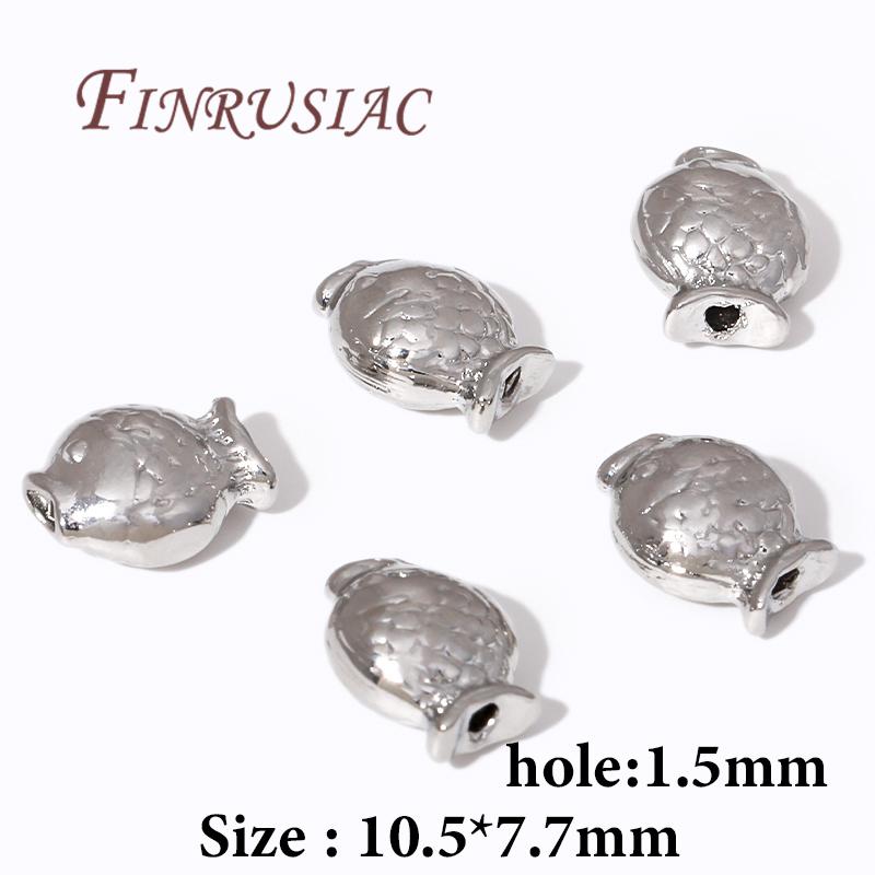 18K Gold Plated Fish Shape Beads,Metal Spacer Beads For Jewelry Making,Necklace Bracelets Beads DIY Accessories Findings 5 pcs
18K Gold Plated Fish Shape Beads,Metal Spacer Beads For Jewelry Making,Necklace Bracelets Beads DIY Accessories Findings 5 pcs