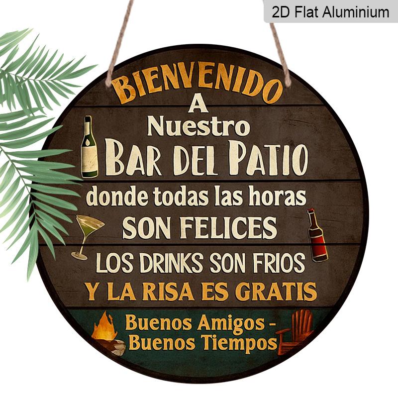 2D Flat, 1pc 7.87X7.87 Inch 2D Round Aluminum Sign, Vintage Plaque about Courtyard Bar Welcome , Bar Patio Decoration Sign, Suitable for Decorating 1pc
2D Flat, 1pc 7.87X7.87 Inch 2D Round Aluminum Sign, Vintage Plaque about Courtyard Bar Welcome , Bar Patio Decoration Sign, Suitable for Decorating 1pc