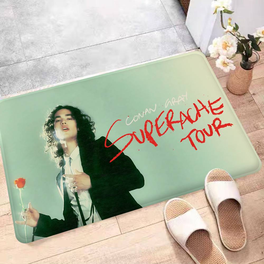 Pop Singer C-Conan Grays Floor Mat Rectangle Anti-slip Home Soft Badmat Front Door Indoor Outdoor Mat Welcome Doormat 40x60cm
Pop Singer C-Conan Grays Floor Mat Rectangle Anti-slip Home Soft Badmat Front Door Indoor Outdoor Mat Welcome Doormat 40x60cm