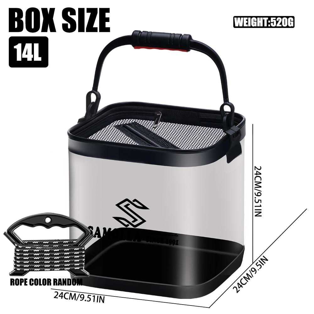 Foldable Live Fish Bucket Eva Thickened Fish Bucket Portable Water Tank Fishing Gear Live Fish Box Accessories Tool Bags Protection Water Tank Tackle 14L
Foldable Live Fish Bucket Eva Thickened Fish Bucket Portable Water Tank Fishing Gear Live Fish Box Accessories Tool Bags Protection Water Tank Tackle 14L