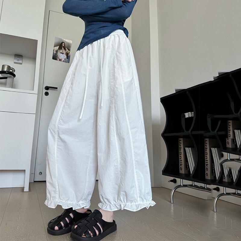 Женские повседневные брюки свободного кроя с высокой посадкой, модные брюки с широкими штанинами, однотонные, летние брюки длиной до щиколотки, 2025 S белый
Женские повседневные брюки свободного кроя с высокой посадкой, модные брюки с широкими штанинами, однотонные, летние брюки длиной до щиколотки, 2025 S белый