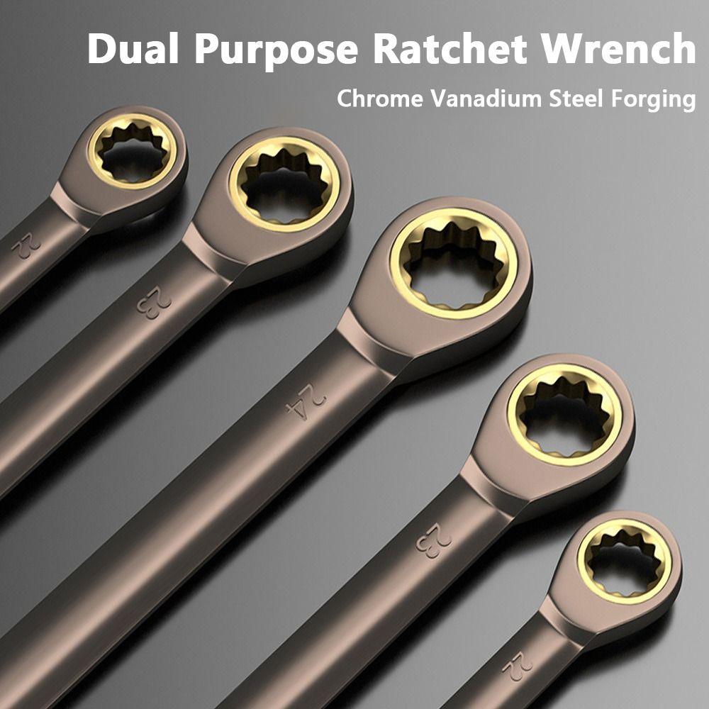 Professional CR-V Universal Spanners 72 Teeth High Torque Ratchet Wrenches 6-27MM Hand Repair Tools Torx Wrench
Professional CR-V Universal Spanners 72 Teeth High Torque Ratchet Wrenches 6-27MM Hand Repair Tools Torx Wrench