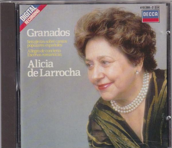 CD GRANADOS; DE LARROCHA - 6 Piezas / Escenas Romanticas 4102882 Decca 1985 UK Classical Used
CD GRANADOS; DE LARROCHA - 6 Piezas / Escenas Romanticas 4102882 Decca 1985 UK Classical Used