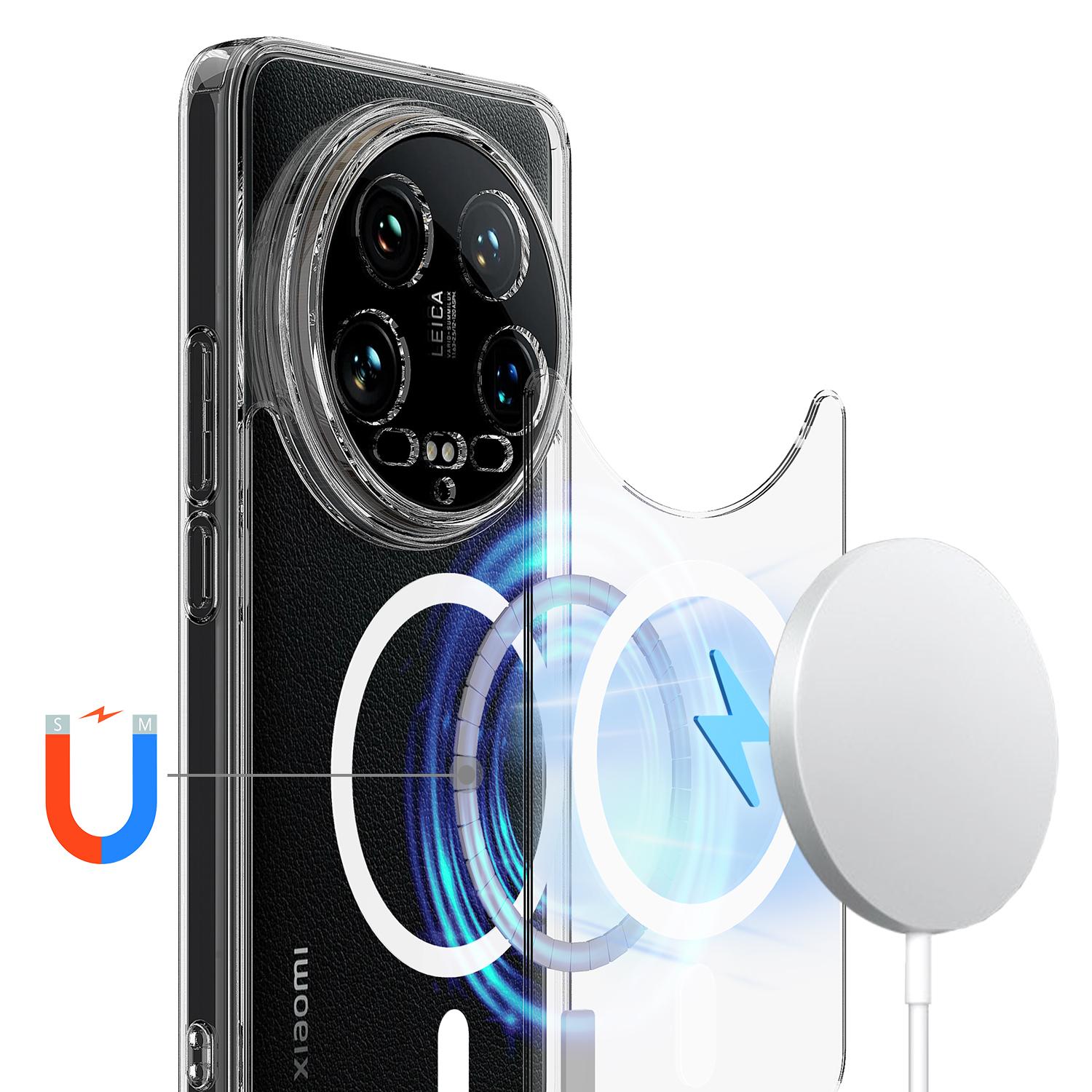 For Xiaomi 14 Ultra Clear Phone Case Compatible with MagSafe TPU+Acrylic Back Cover Clear
For Xiaomi 14 Ultra Clear Phone Case Compatible with MagSafe TPU+Acrylic Back Cover Clear