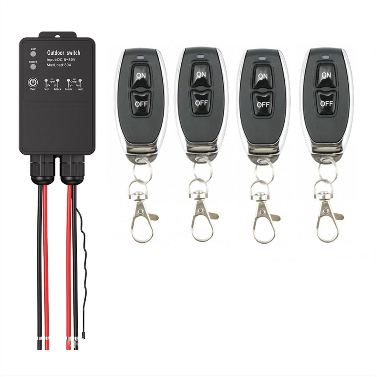 2025 New 433Mhz Universal Wireless Remote Control Switch DC8V-80V 30A Outdoor Waterproof Relay Module for Pump Light Fan China Mainland
2025 New 433Mhz Universal Wireless Remote Control Switch DC8V-80V 30A Outdoor Waterproof Relay Module for Pump Light Fan China Mainland