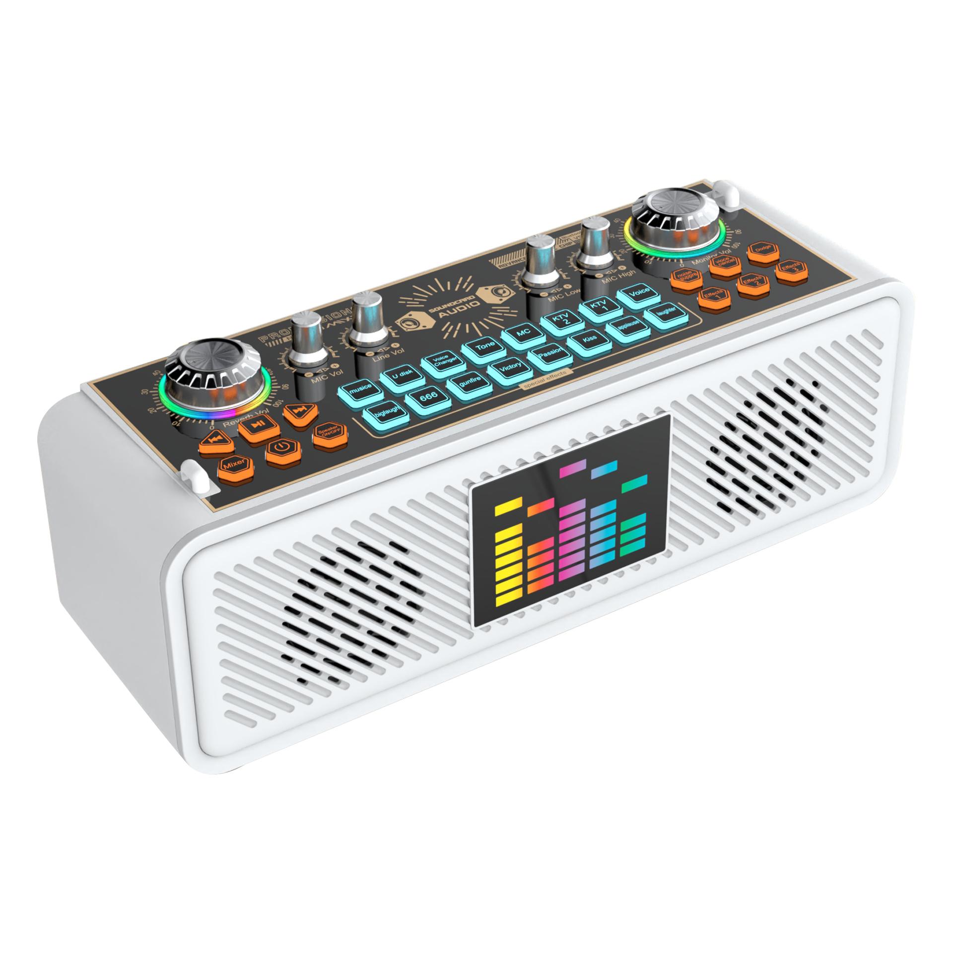 x10 Bluetooth-compatible Speaker Outdoor Live Broadcast Sound Card Machine with Microphone A
x10 Bluetooth-compatible Speaker Outdoor Live Broadcast Sound Card Machine with Microphone A