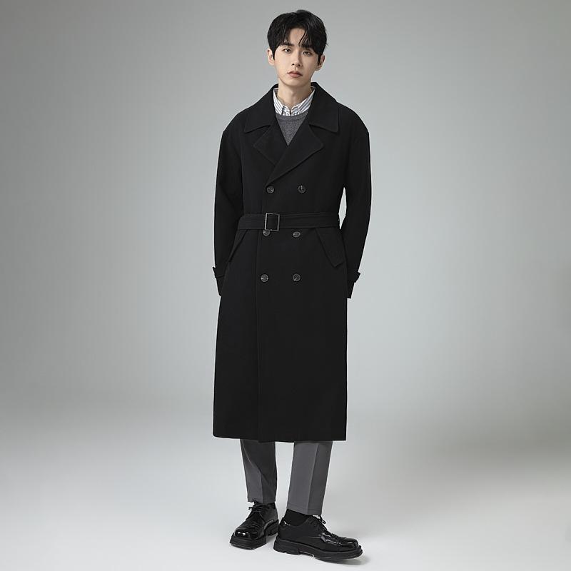 Мужской двубортный тренчкот свободного покроя, ветровка с лацканами, длинное пальто осень-зима M чёрный
Мужской двубортный тренчкот свободного покроя, ветровка с лацканами, длинное пальто осень-зима M чёрный