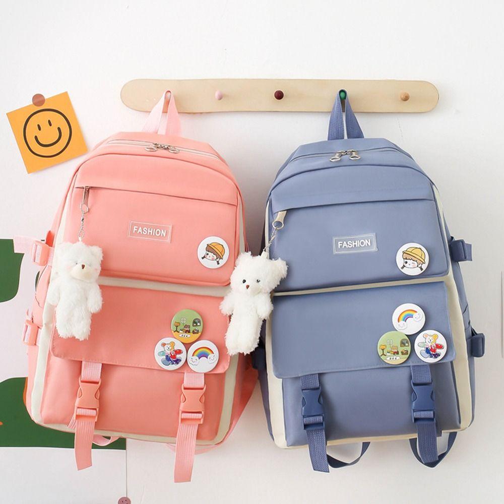 4 Pcs Pencil Case File Pocket School Backpack Set Fashion School Bag Double Shoulder Bag Kids Gifts Blue-Without Pendant
4 Pcs Pencil Case File Pocket School Backpack Set Fashion School Bag Double Shoulder Bag Kids Gifts Blue-Without Pendant