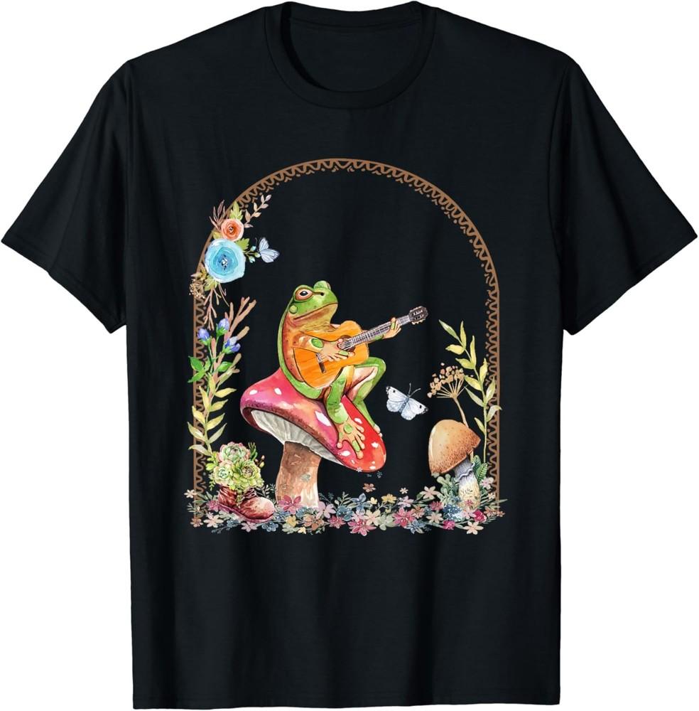 Cottagecore Kawaii Aesthetic Frog Playing Guitar Mushroom T-Shirt Unisex T-Shirt XXL
Cottagecore Kawaii Aesthetic Frog Playing Guitar Mushroom T-Shirt Unisex T-Shirt XXL