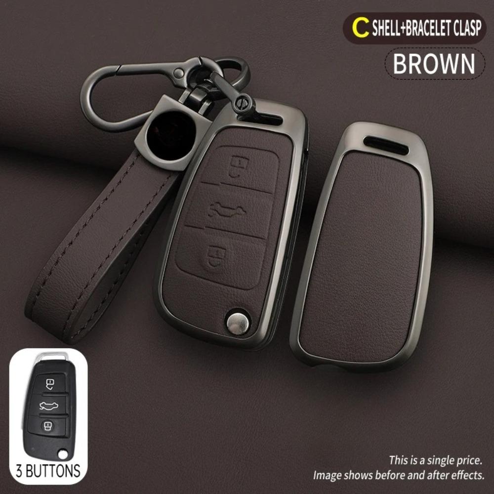 Suitable for A3 2015 2016 2017 18 2019 Remote Control Car Key Cover Zinc Alloy Leather Car Key Chain Accessories коричневий
Suitable for A3 2015 2016 2017 18 2019 Remote Control Car Key Cover Zinc Alloy Leather Car Key Chain Accessories коричневий
