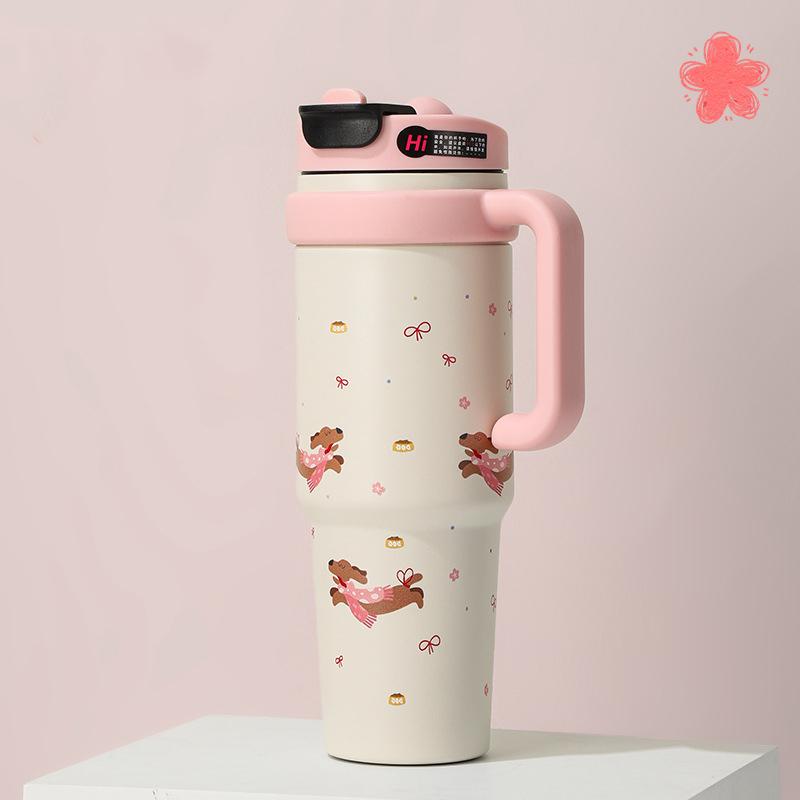 1000ML Bingba Cup Stainless Steel Cold and Hot Car Large Capacity Portable Handle Cup for 24 Hrs Car Insulation Cup Coffee Water 1000ML рожевий
1000ML Bingba Cup Stainless Steel Cold and Hot Car Large Capacity Portable Handle Cup for 24 Hrs Car Insulation Cup Coffee Water 1000ML рожевий