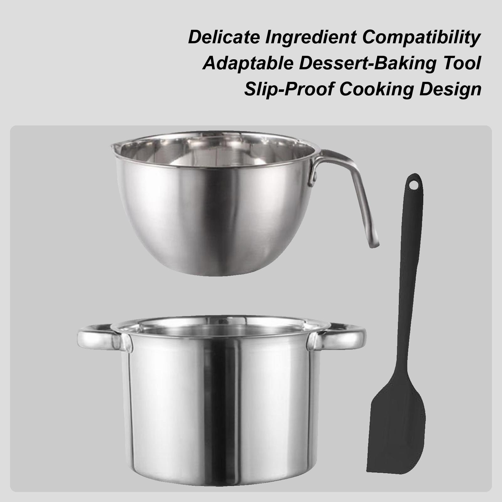 Water bath melting pot stainless steel chocolate melting pot set baking/melting pot 2.6L water bath bowl and 2L melting pot set China Mainland
Water bath melting pot stainless steel chocolate melting pot set baking/melting pot 2.6L water bath bowl and 2L melting pot set China Mainland