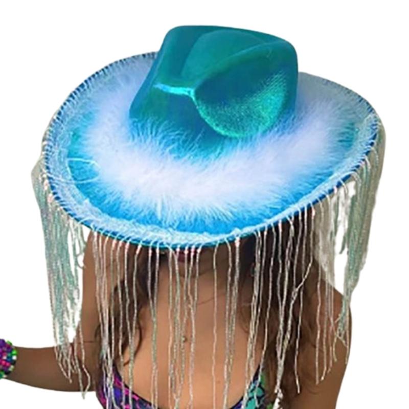 Cowboy Hat Western Cowgirl Hat Costume Glitter Tassels Hats Caps for Boys Girls синій
Cowboy Hat Western Cowgirl Hat Costume Glitter Tassels Hats Caps for Boys Girls синій