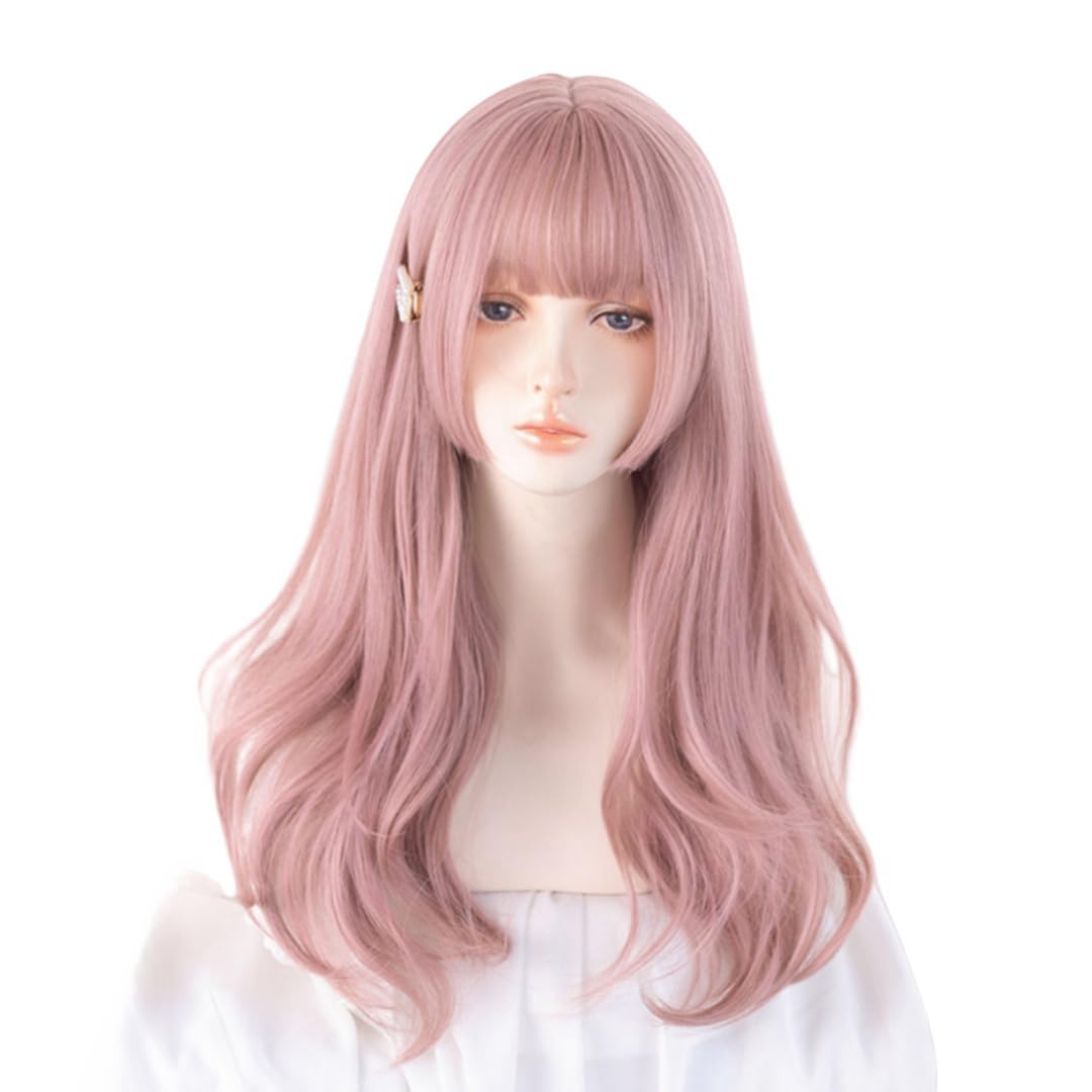 GhostNef Pink Long Curly Light Plum Lolita Full Wig for Everyday Highly Easy to Heat Korean Harajuku with Net Women s Wig, Pink, Use, Cosplay,
GhostNef Pink Long Curly Light Plum Lolita Full Wig for Everyday Highly Easy to Heat Korean Harajuku with Net Women s Wig, Pink, Use, Cosplay,