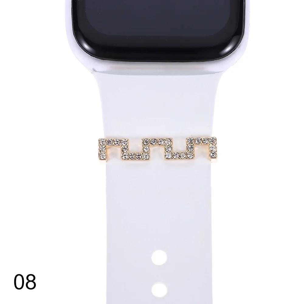 1Pc Charms Metal Diamond Decorative Ring for Apple Watch Band Smart Watch Silicone Strap Ornament for iwatch Bracelet Accessory
1Pc Charms Metal Diamond Decorative Ring for Apple Watch Band Smart Watch Silicone Strap Ornament for iwatch Bracelet Accessory