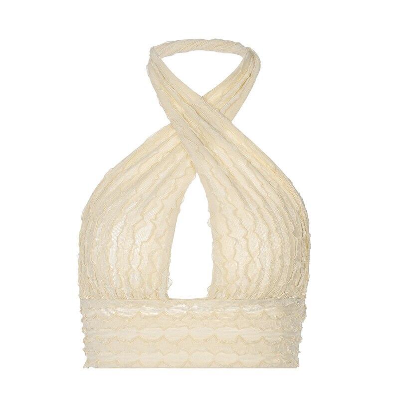 Сексуальные топы с открытыми плечами, женские топы с открытыми плечами, 2022 Y2k, Клубные наряды для вечеринок, оболочка, без рукавов, с открытой спиной, сексуальные женские летние укороченные топы L абрикосовый