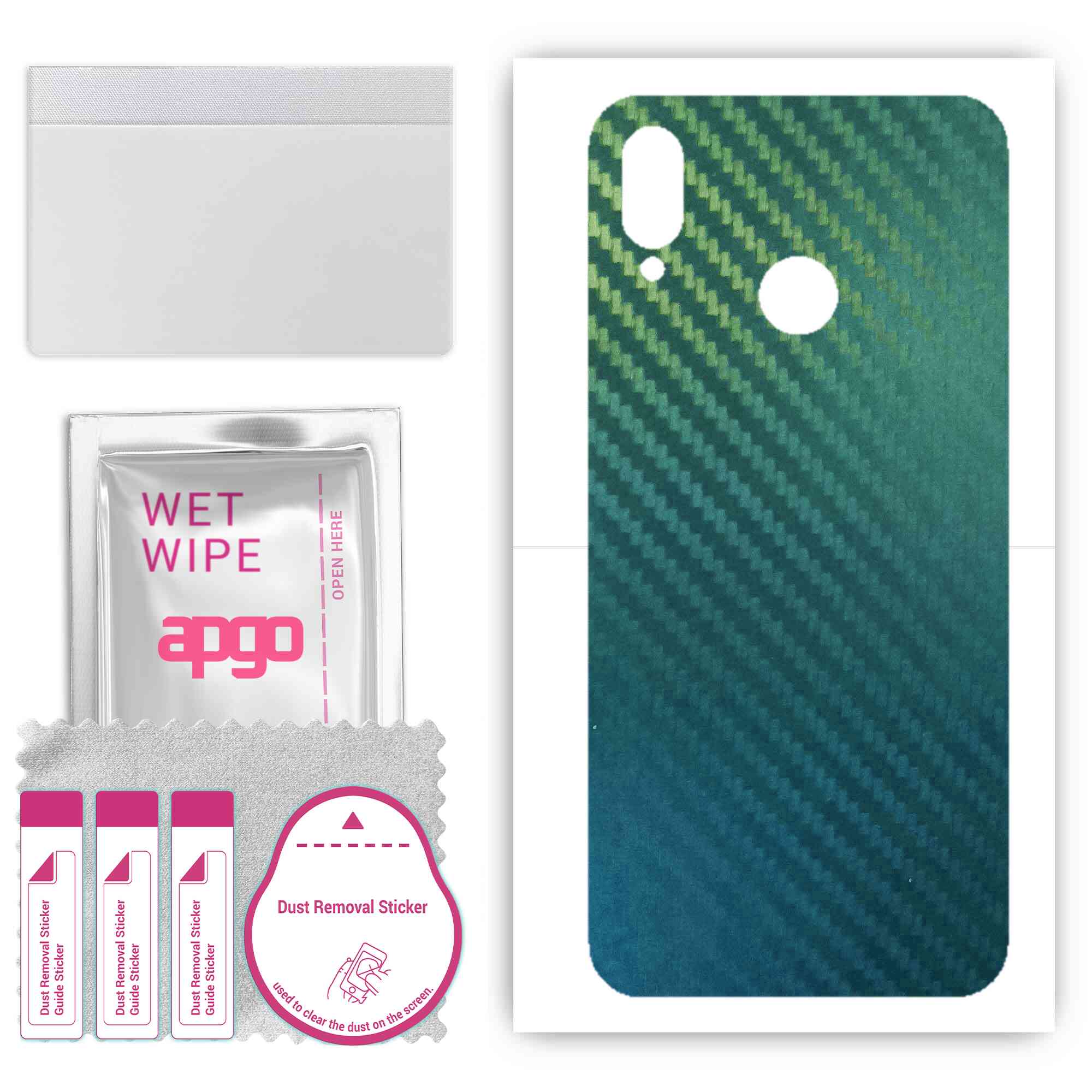 apgo Protective Skin Sticker for the back compatible with Huawei P20 lite, Wrap Film, Foil, Vinyl - Pattern Carbon Chameleon CAKA1
apgo Protective Skin Sticker for the back compatible with Huawei P20 lite, Wrap Film, Foil, Vinyl - Pattern Carbon Chameleon CAKA1