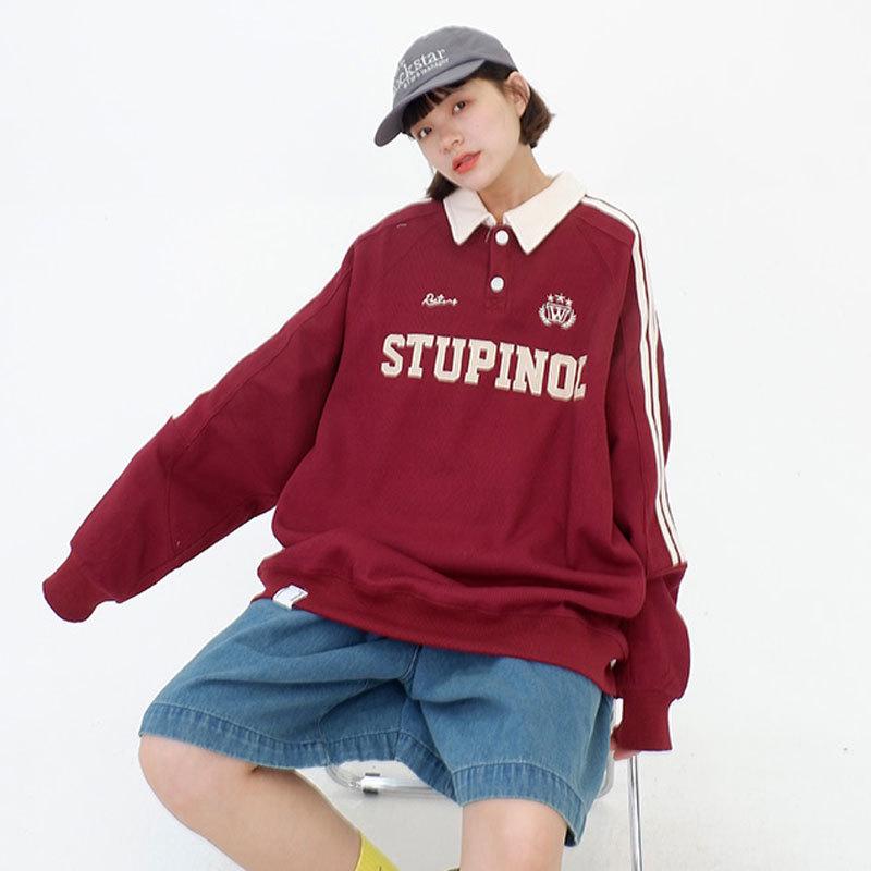 Women s Plus Size Striped Long Sleeve Polo, 2025 Retro Spring/Fall Loose Fit, Unisex Top L (100-125 lbs)
Women s Plus Size Striped Long Sleeve Polo, 2025 Retro Spring/Fall Loose Fit, Unisex Top L (100-125 lbs)