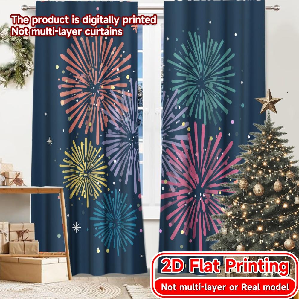 Set Of 2 Flat Printing Festive Cheers Chic Curtains Prints Holiday Bedroom Office Living Room Curtain Sheer Polyester Ideal For Area W100*H70(CM)-Rod Pocket&1PCS
Set Of 2 Flat Printing Festive Cheers Chic Curtains Prints Holiday Bedroom Office Living Room Curtain Sheer Polyester Ideal For Area W100*H70(CM)-Rod Pocket&1PCS
