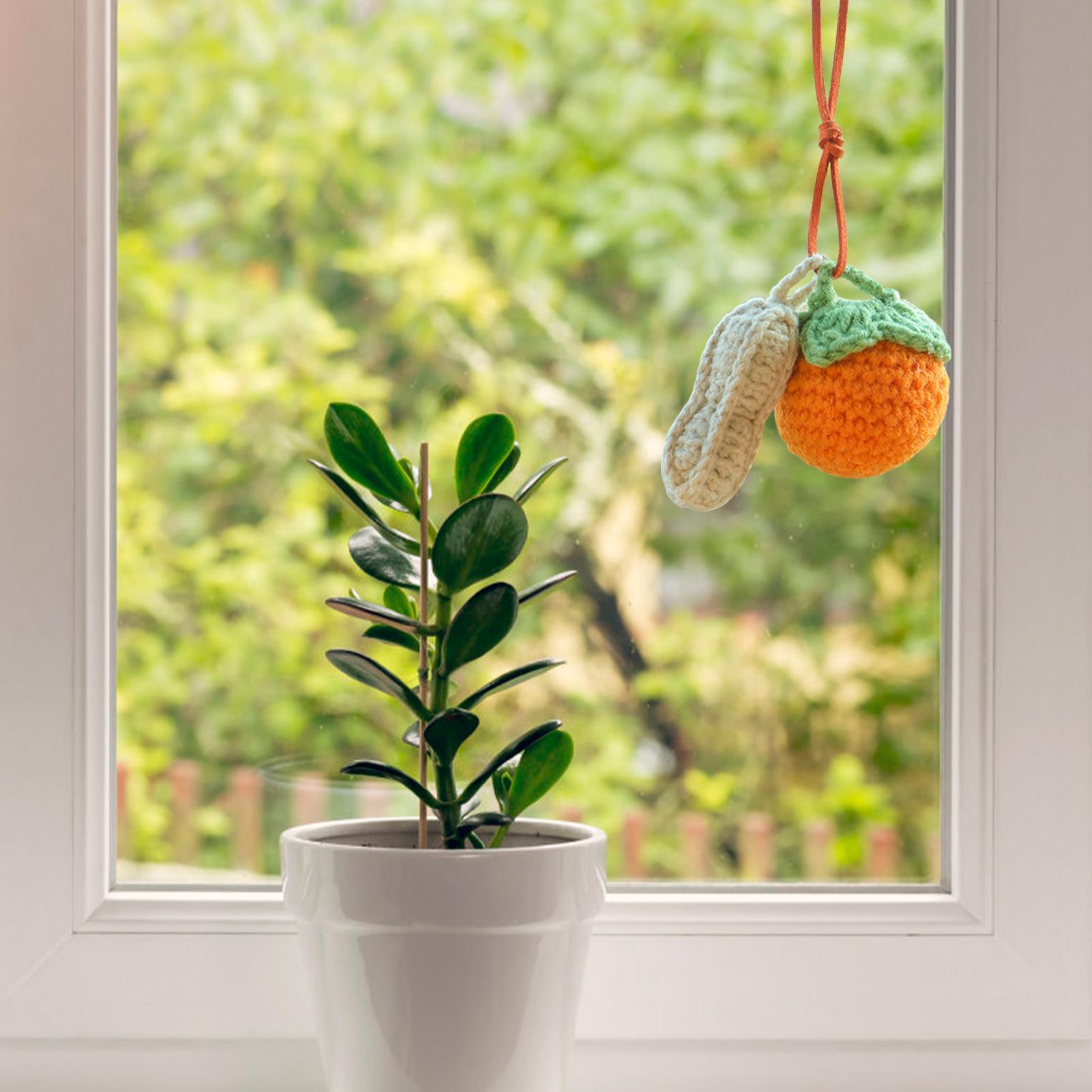 Knitted Car Pendant Persimmon Peanut Meaning Good Things Knitting Plush Crocheting Cute Ornaments Rear View Mirror Decoration
Knitted Car Pendant Persimmon Peanut Meaning Good Things Knitting Plush Crocheting Cute Ornaments Rear View Mirror Decoration