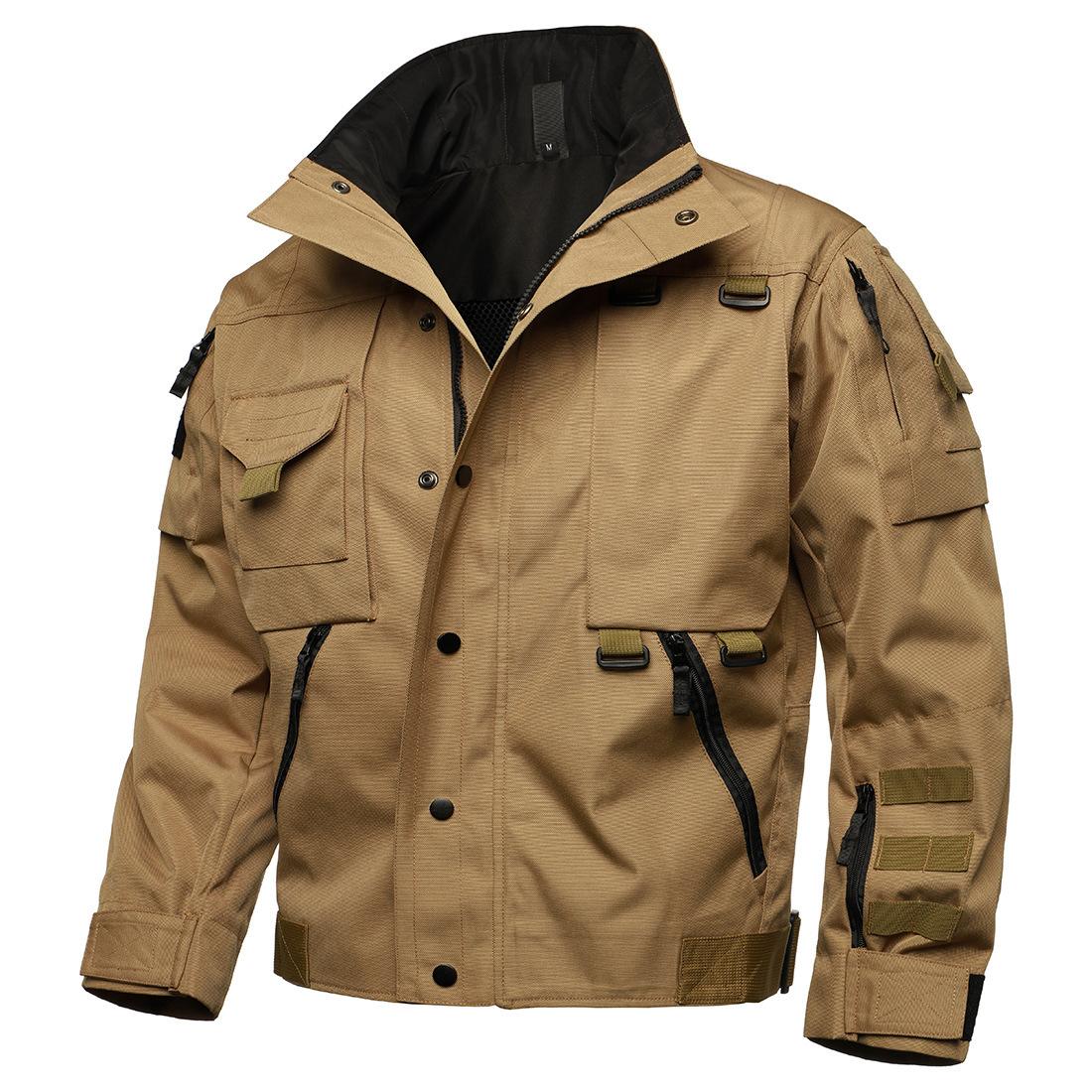 Jacket Men s Windproof Stab-proof Scratch-resistant Locomotive Jacket XS хакі
Jacket Men s Windproof Stab-proof Scratch-resistant Locomotive Jacket XS хакі