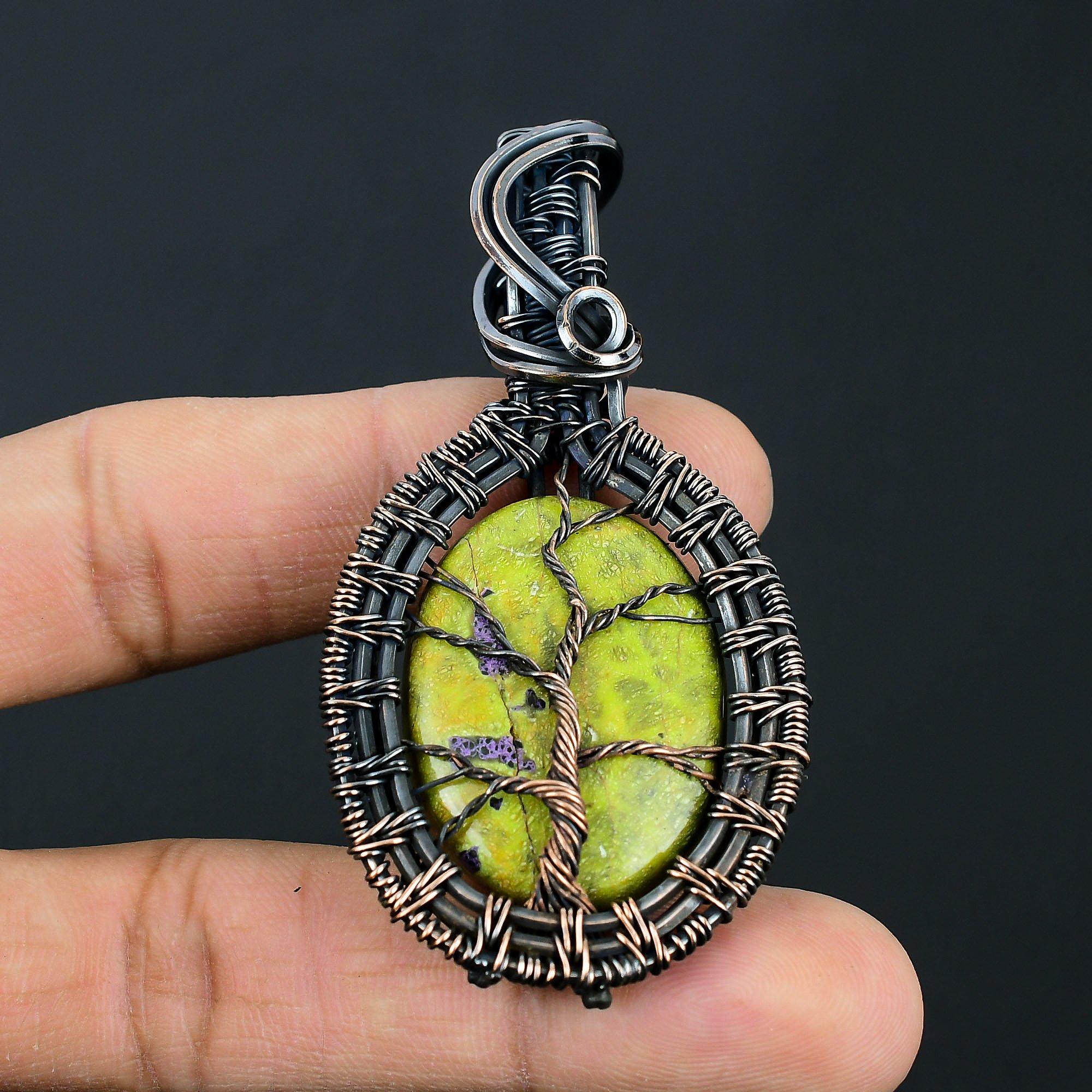 Древо жизни стихтит драгоценный камень ручной работы из чистой медной проволоки ювелирный кулон для женщин 2.56 Inches жёлтый
Древо жизни стихтит драгоценный камень ручной работы из чистой медной проволоки ювелирный кулон для женщин 2.56 Inches жёлтый