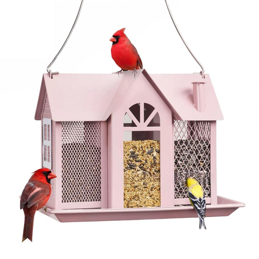 Garden Hanging House Bird Feeder 3 Compartments Large Capacity Outdoor Yard Decoration Outside Metal Squirrel Hummingbird Feedin
Garden Hanging House Bird Feeder 3 Compartments Large Capacity Outdoor Yard Decoration Outside Metal Squirrel Hummingbird Feedin