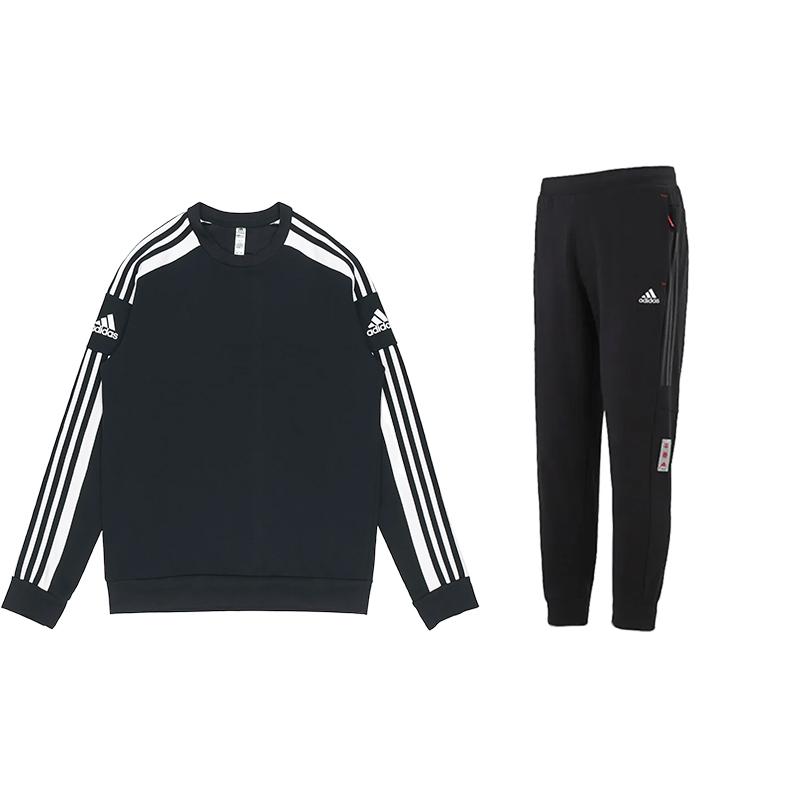 Adidas Comfortable Versatile Striped Long Sleeve T-Shirt Vintage Artistic Mid-Waist Long Pants Casual Sports Suit Unisex Sets Black GT6638+HC0253 S
Adidas Comfortable Versatile Striped Long Sleeve T-Shirt Vintage Artistic Mid-Waist Long Pants Casual Sports Suit Unisex Sets Black GT6638+HC0253 S
