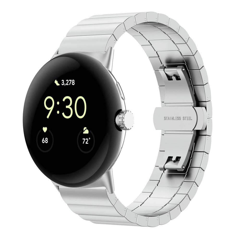 For Google Pixel Watch 3 41mm/Watch 2/Pixel Watch Quick Release Metal Band Butterfly Buckle Clasp Bracelet Watch Strap Silver
For Google Pixel Watch 3 41mm/Watch 2/Pixel Watch Quick Release Metal Band Butterfly Buckle Clasp Bracelet Watch Strap Silver