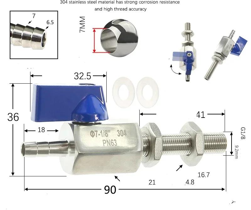 304 Stainless Steel Homebrew 1/8 1/4 3/8 1/2water Tank Outlet Pagoda Fish Tank Water Bucket
304 Stainless Steel Homebrew 1/8 1/4 3/8 1/2water Tank Outlet Pagoda Fish Tank Water Bucket