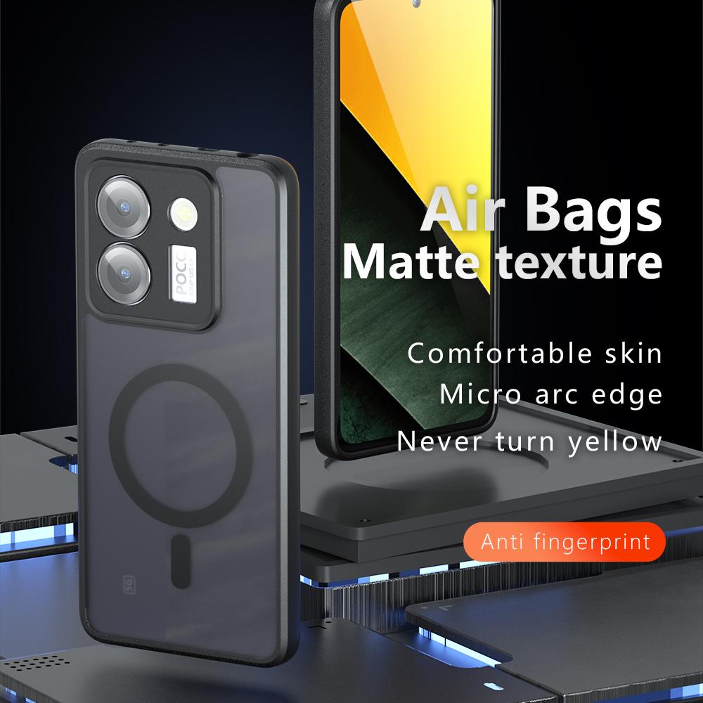 For Xiaomi Poco M7 Pro 5G Case Compatible with MagSafe TPU+PC Matte Skin Touch Phone Cover As Shown A
For Xiaomi Poco M7 Pro 5G Case Compatible with MagSafe TPU+PC Matte Skin Touch Phone Cover As Shown A