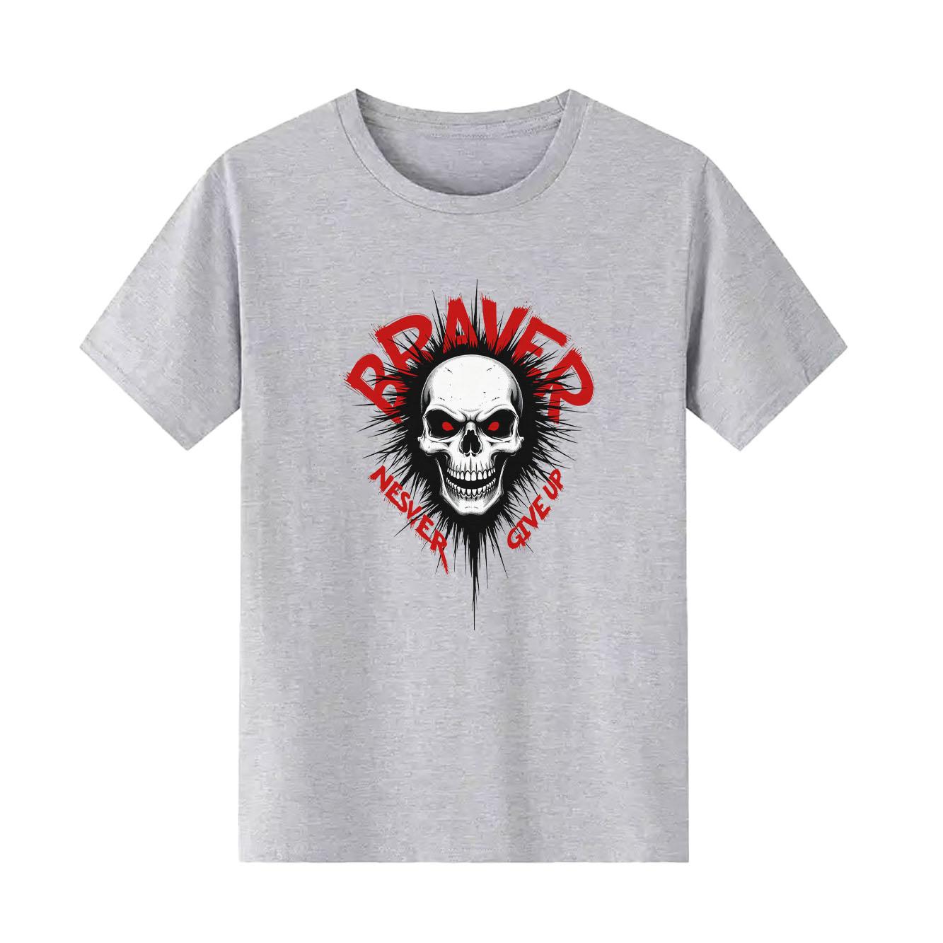Fashionable and trendy skull print Womens short sleeved Tshirt summer round neck versatile for daily use 4XL
Fashionable and trendy skull print Womens short sleeved Tshirt summer round neck versatile for daily use 4XL