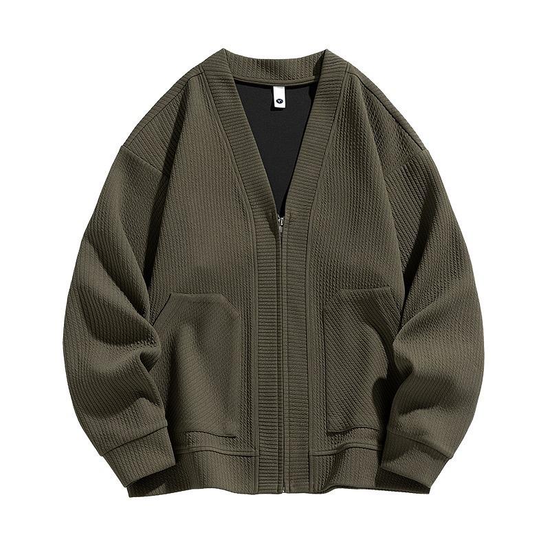 Men s Collarless V-Neck Knitwear Jacket - Casual Autumn/Winter Solid Color Shirt M зелений
Men s Collarless V-Neck Knitwear Jacket - Casual Autumn/Winter Solid Color Shirt M зелений