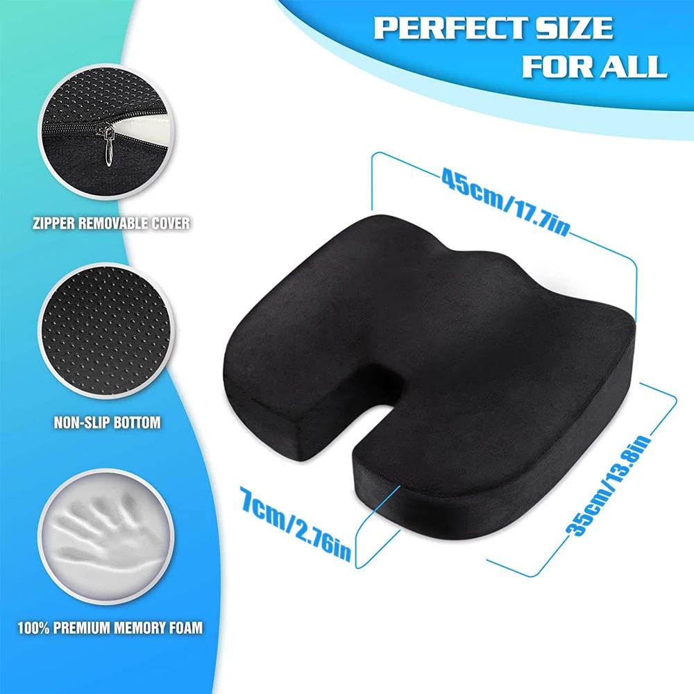 Seat Cushion Office Chair Cushions Pillow Memory Foam Pad Back Pain Relief Cushion Car Office Hip Support Massage Cushion сірий колір
Seat Cushion Office Chair Cushions Pillow Memory Foam Pad Back Pain Relief Cushion Car Office Hip Support Massage Cushion сірий колір