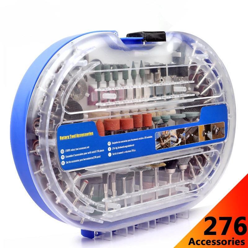 276Pcs Abrasive Rotary Tool Accessories Set Electric Mini Drill Bit Kit Sanding Polishing Cutting Engraving Heads for Dremel
276Pcs Abrasive Rotary Tool Accessories Set Electric Mini Drill Bit Kit Sanding Polishing Cutting Engraving Heads for Dremel
