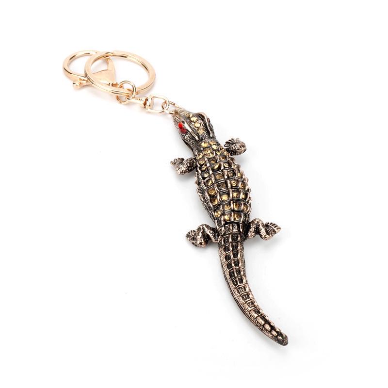 Rhinestone Red-Eyed Crocodile Lizard Metal Keychain and Car Pendant
Rhinestone Red-Eyed Crocodile Lizard Metal Keychain and Car Pendant